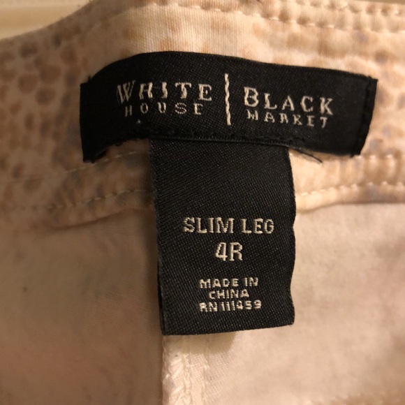 White House Black Market slacks size 4R only worn once 🤦♀️ - Picture 2 of 3